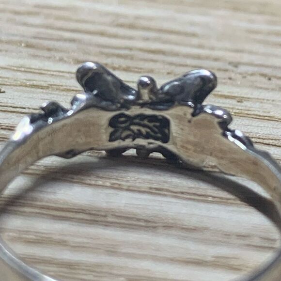 Vintage 90’s Black Hills Silver Sterling Butterfly Ring Size 7 - Picture 5 of 17